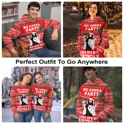 Christian Party All Over Print Unisex Hoodie