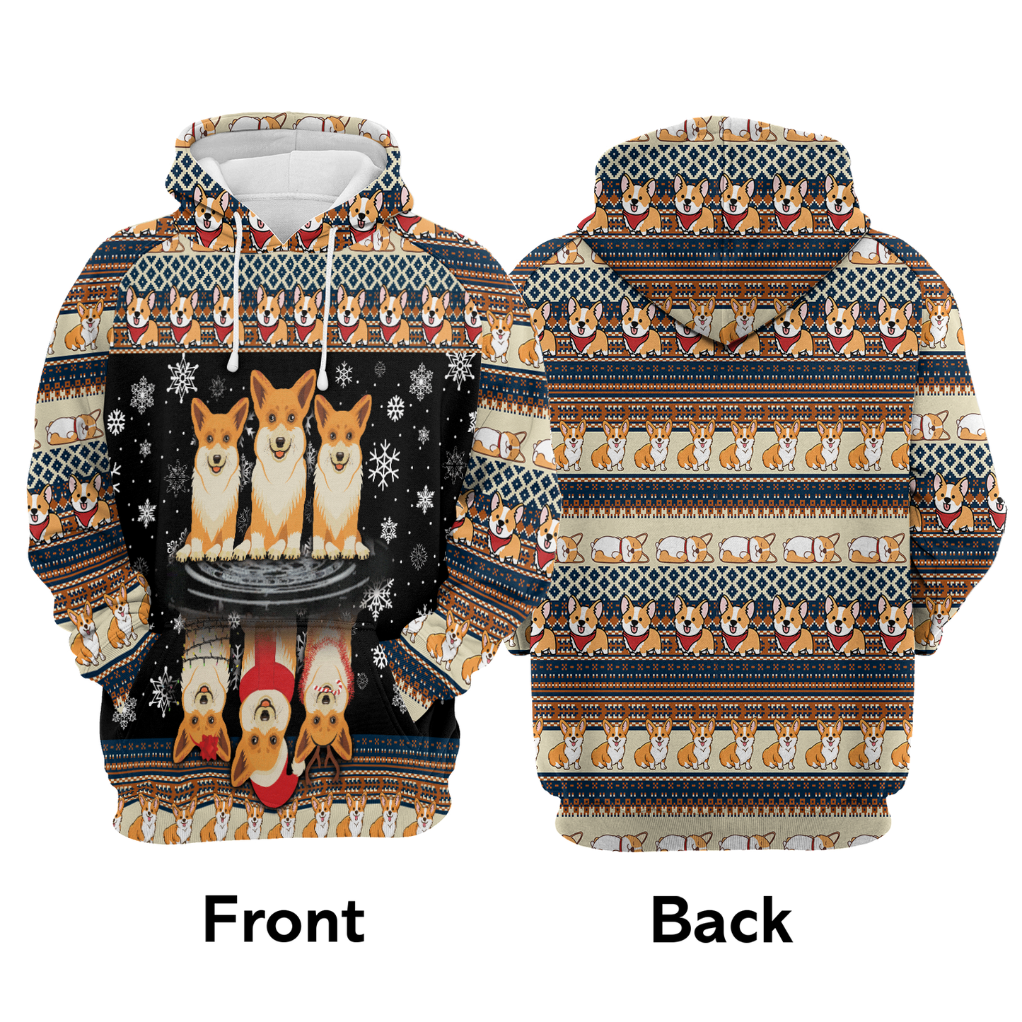 Pembroke Welsh Corgi All Over Print Unisex Hoodie