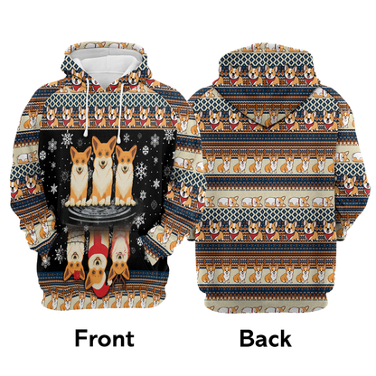 Pembroke Welsh Corgi All Over Print Unisex Hoodie