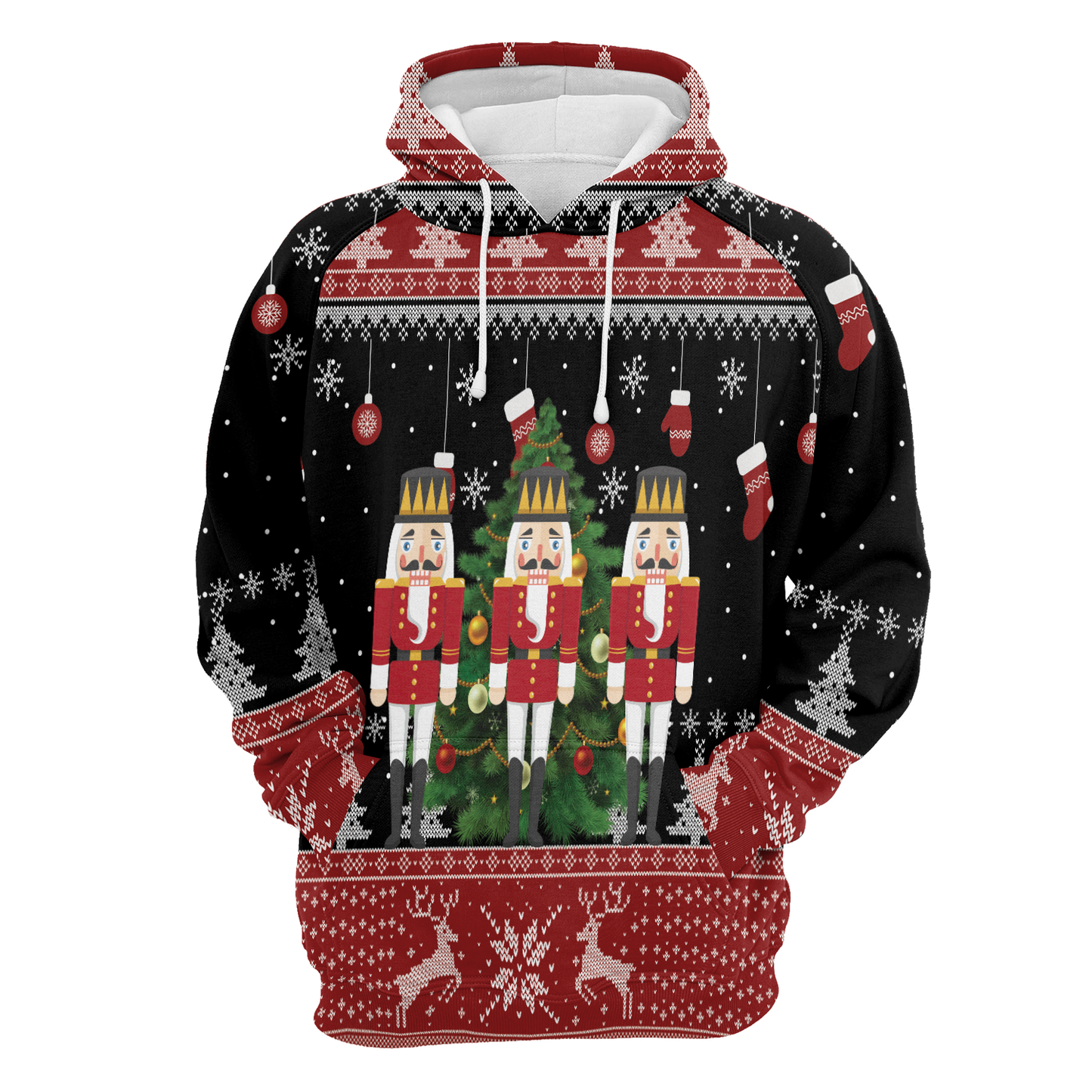 Nutcracker Christmas Tree All Over Print Unisex Hoodie