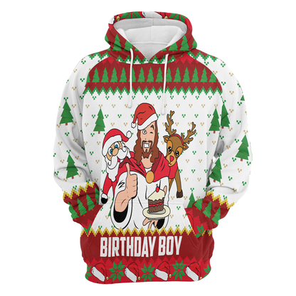 Jesus Birthday Boy All Over Print Unisex Hoodie