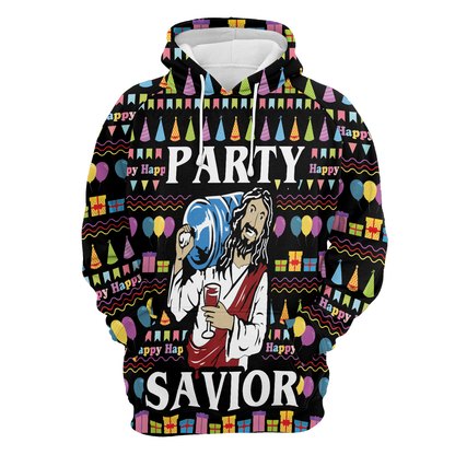 Jesus Party Savior All Over Print Unisex Hoodie