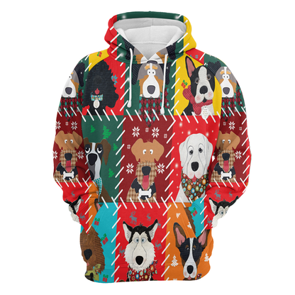 Dog Lover Christmas All Over Print Unisex Hoodie