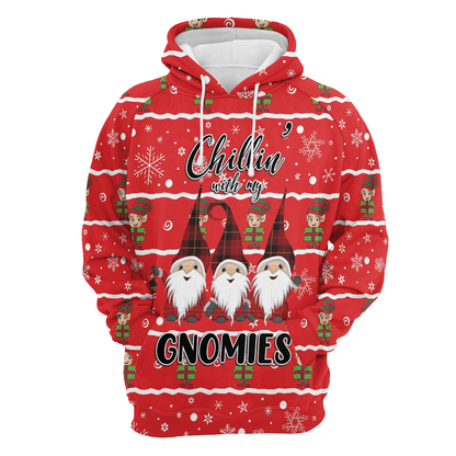 Chillin With My Gnomies All Over Print Unisex Hoodie