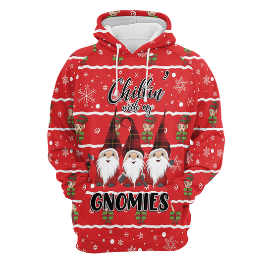 Chillin With My Gnomies All Over Print Unisex Hoodie