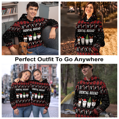 Dental Squad All Over Print Unisex Hoodie