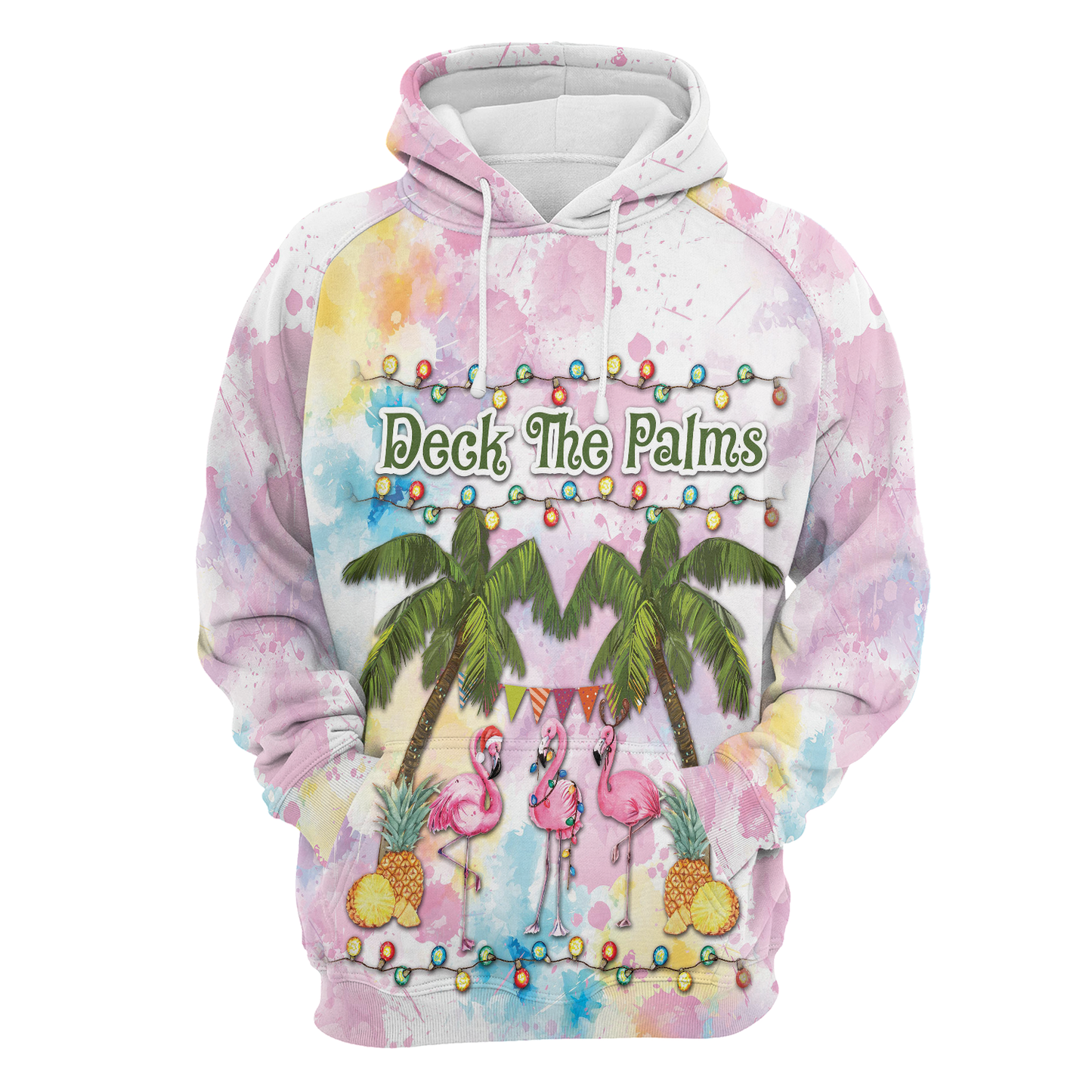 Flamingo Deck The Palms All Over Print Unisex Hoodie