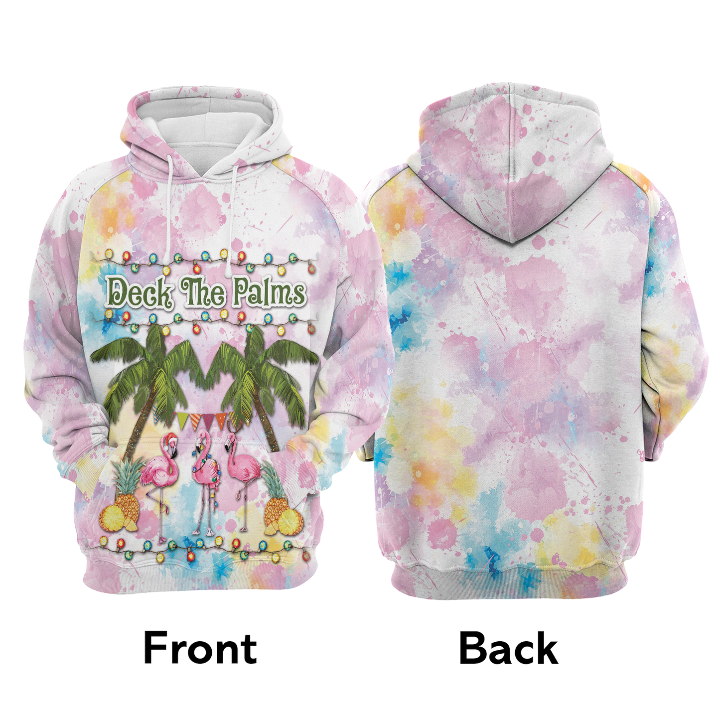 Flamingo Deck The Palms All Over Print Unisex Hoodie