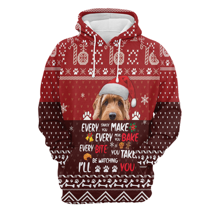Goldendoodle Will Be Watching You All Over Print Unisex Hoodie