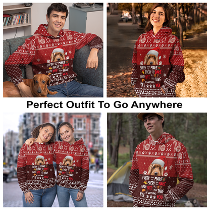 Goldendoodle Will Be Watching You All Over Print Unisex Hoodie