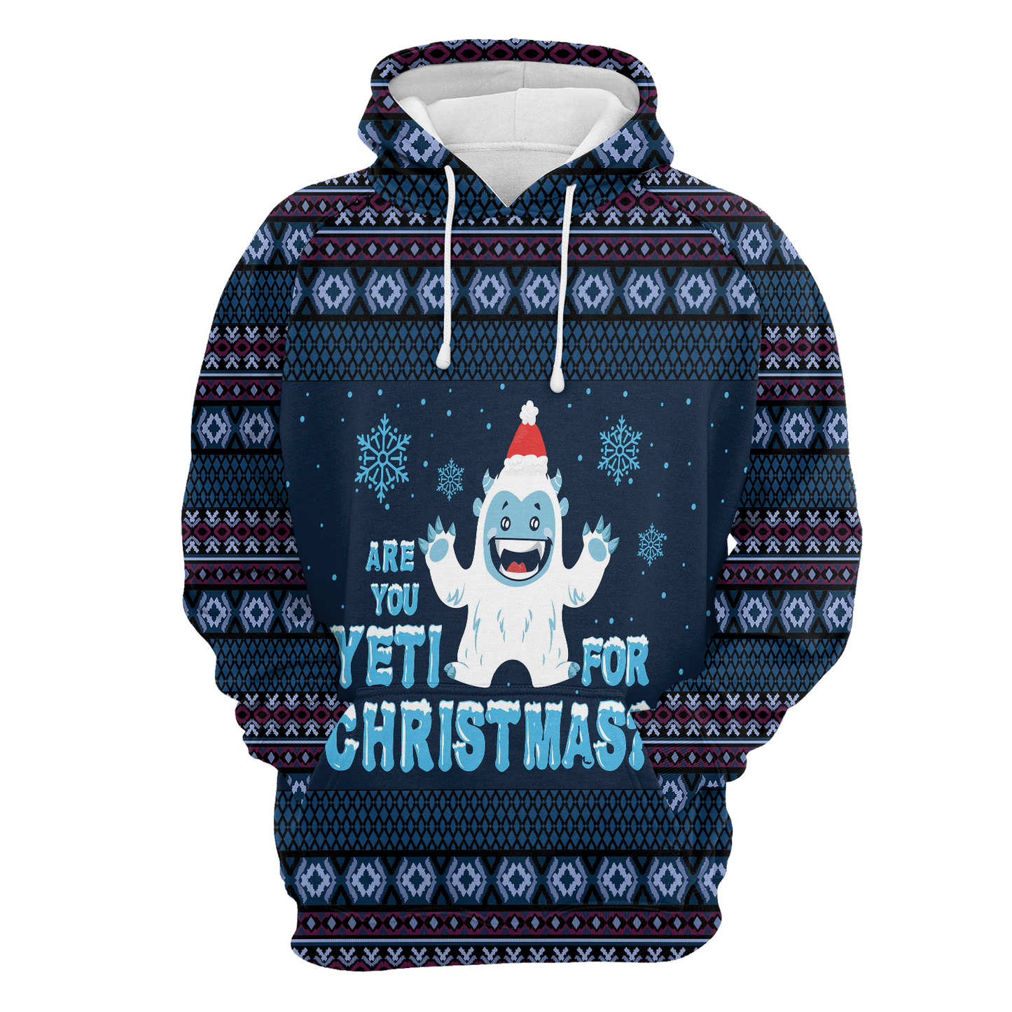 Are You Yeti For Christmas All Over Print Unisex Hoodie