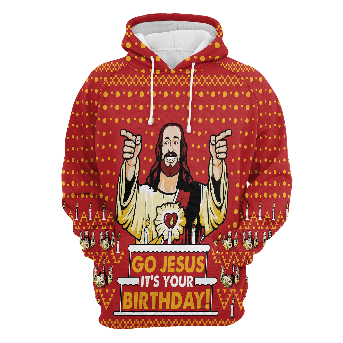 Jesus's Birthday All Over Print Unisex Hoodie