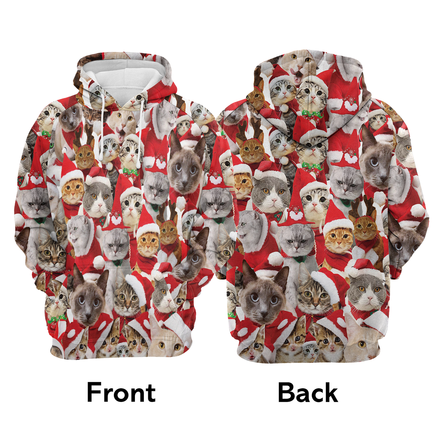 Lovely Cats All Over Print Unisex Hoodie