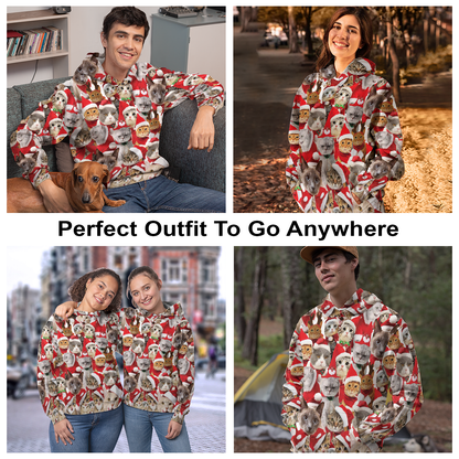 Lovely Cats All Over Print Unisex Hoodie