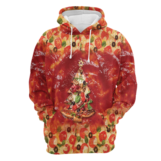 All I Want for Christmas is Pizza All Over Print Unisex Hoodie