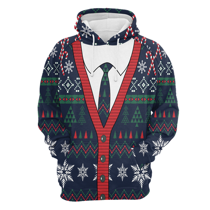 Cardigan All Over Print Unisex Hoodie