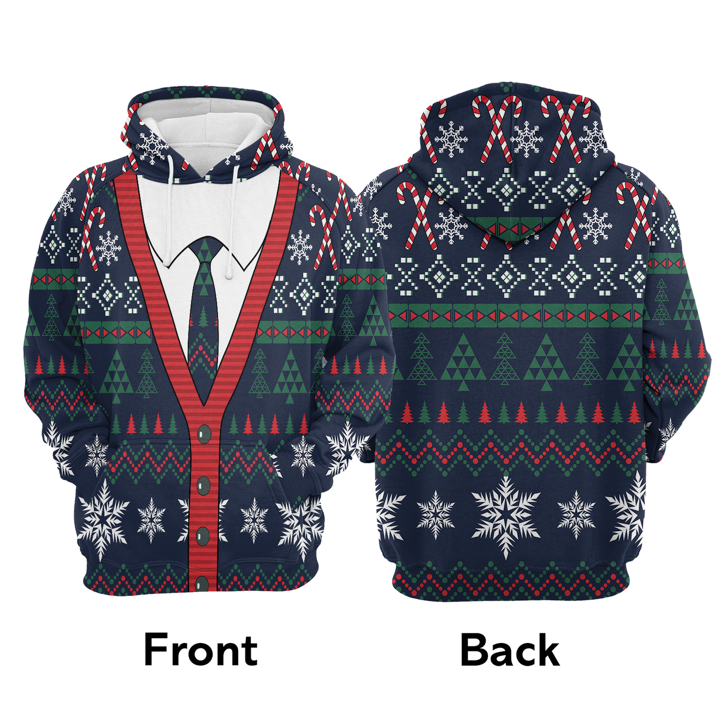 Cardigan All Over Print Unisex Hoodie