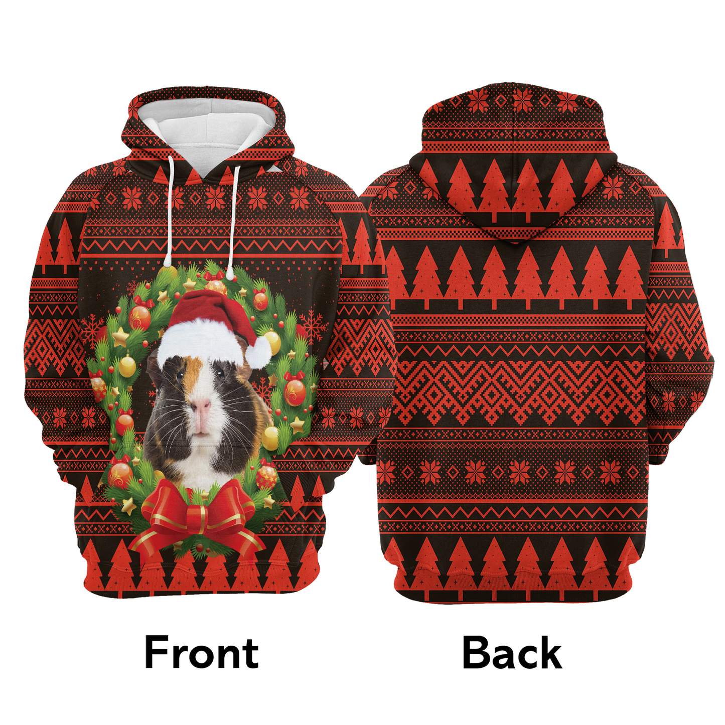 Cute Guinea Pig All Over Print Unisex Hoodie