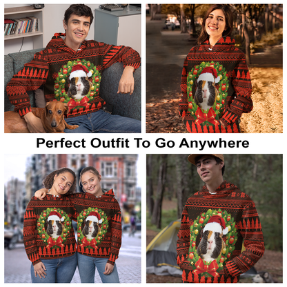 Cute Guinea Pig All Over Print Unisex Hoodie