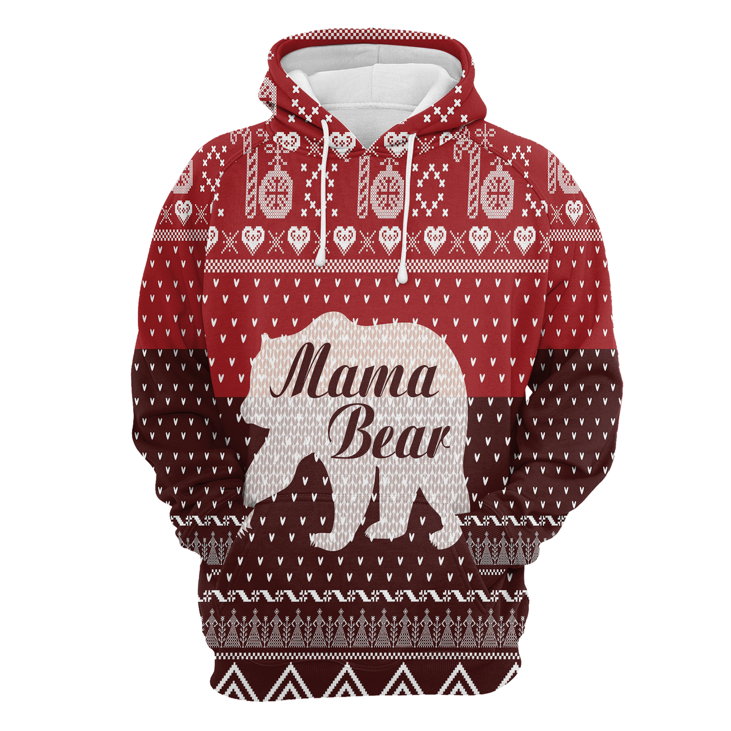 Mama Bear All Over Print Unisex Hoodie