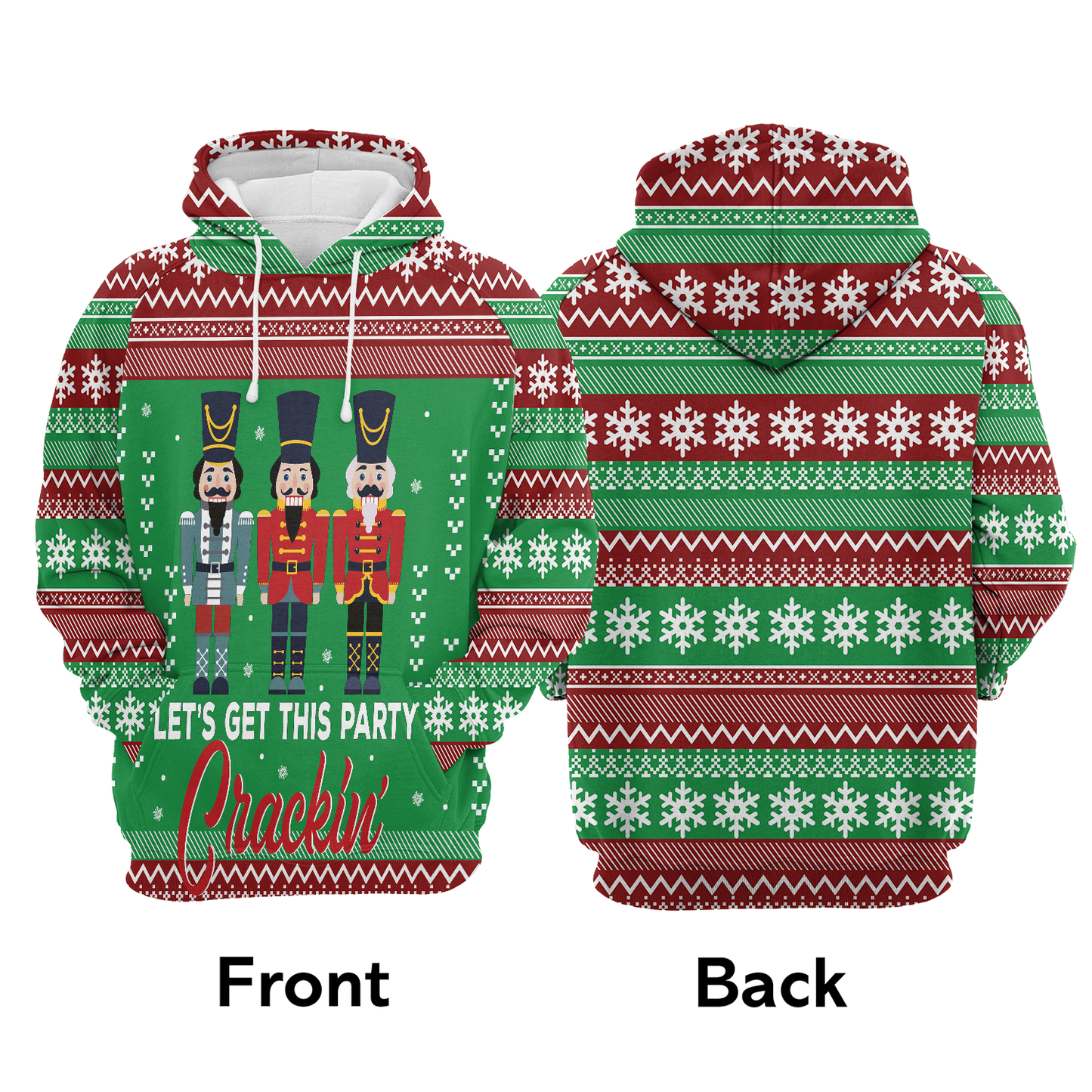 Nutcracker Party Cracking All Over Print Unisex Hoodie