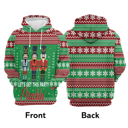 Nutcracker Party Cracking All Over Print Unisex Hoodie
