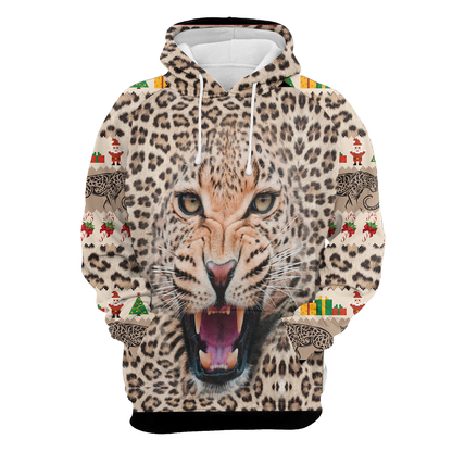 Leopard Face All Over Print Unisex Hoodie