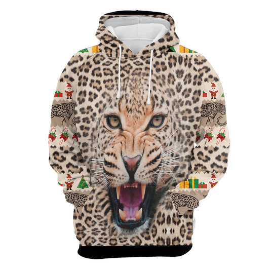 Leopard Face All Over Print Unisex Hoodie