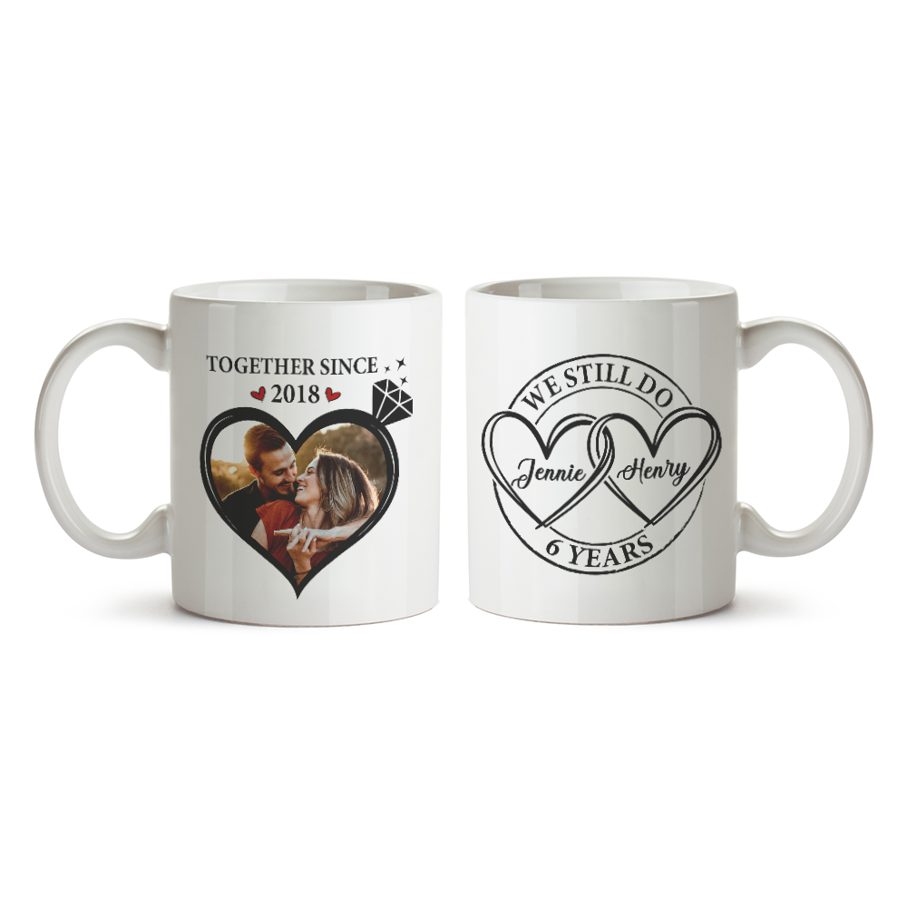 We Still Do Custom Name, Photo Couple Valentine Gifts Idea Coffee Mug