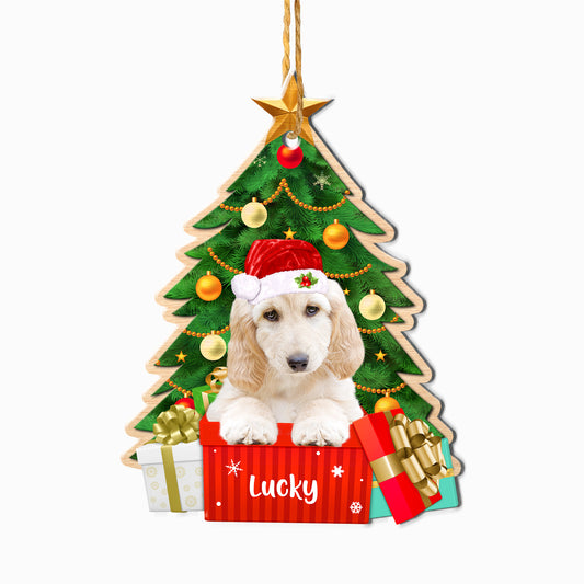Personalized Afghan Hound Christmas Tree Aluminum Ornament