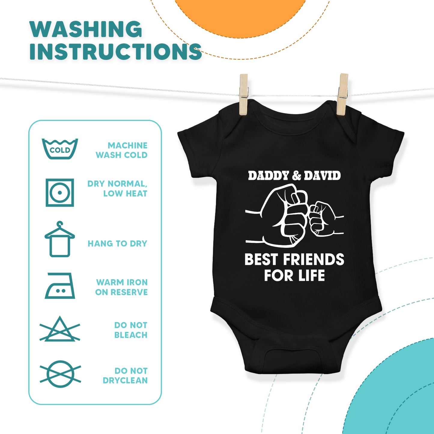 Best Friends For Life Daddy & Baby Custom Matching Outfit