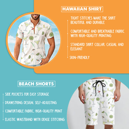 Margarita Tequila Hawaiian Shirt And Shorts