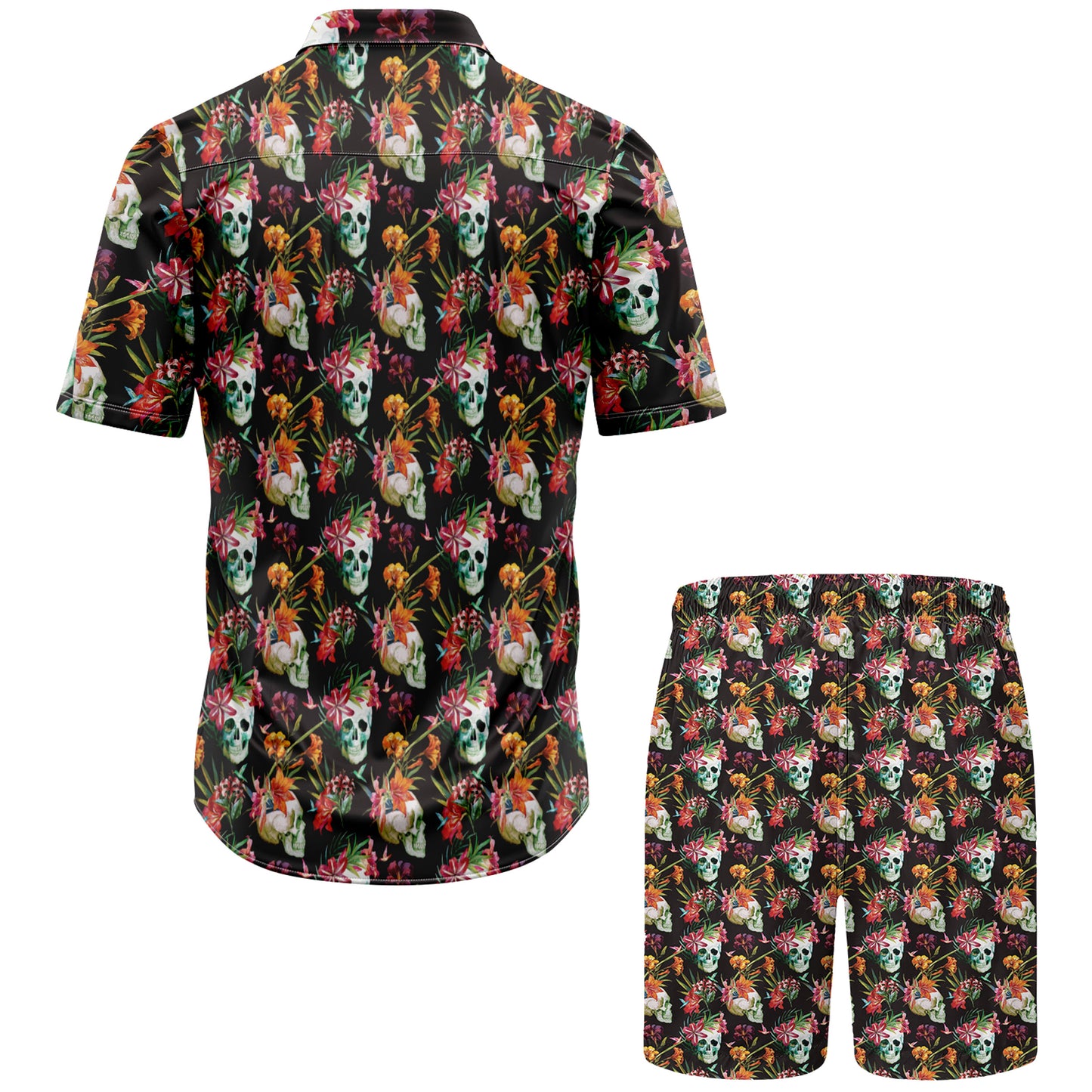 Firefighter Emblem Hawaiian Shirt And Shorts