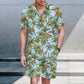 Ukulele Tropical Hawaiian Shirt And Shorts