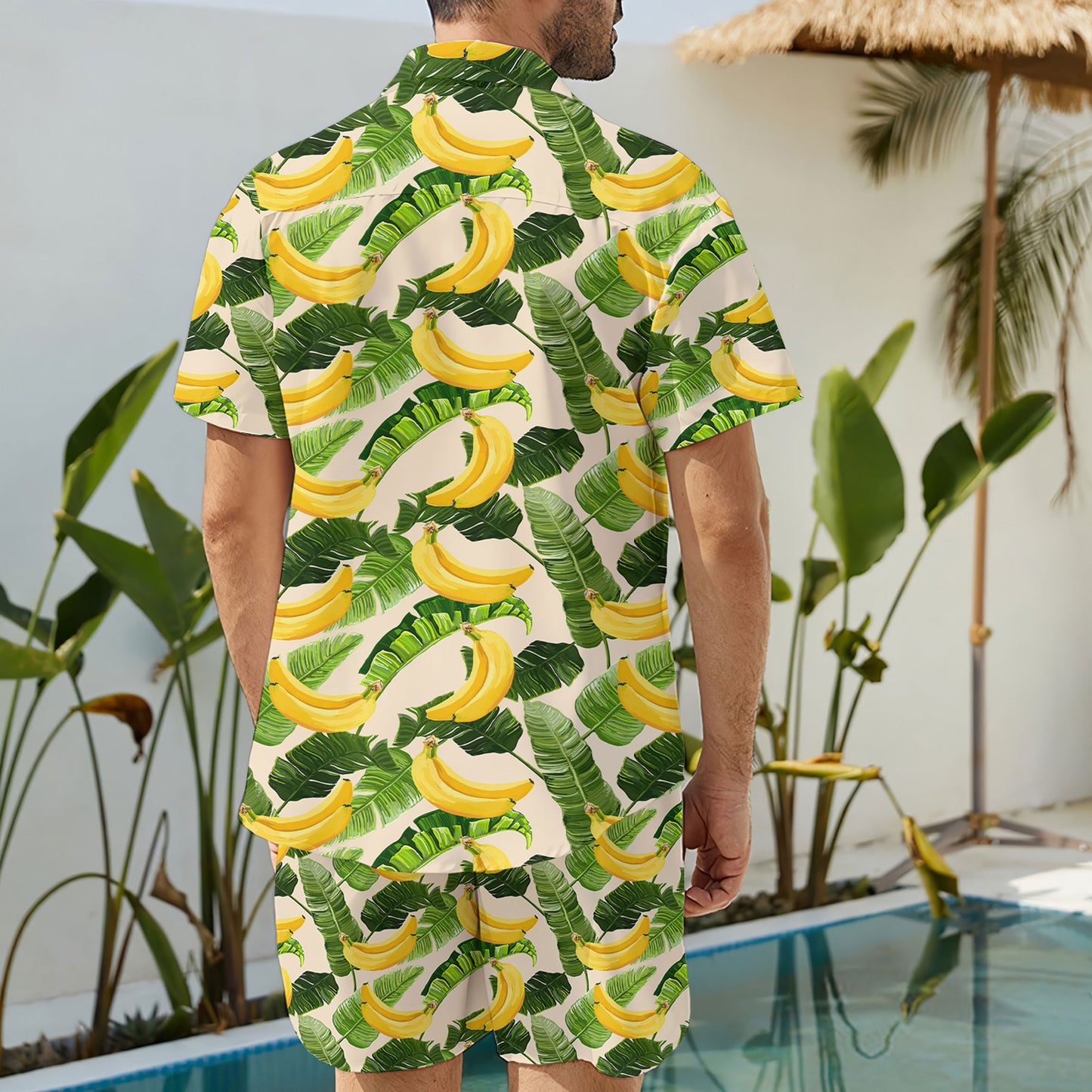 Banana Tropical Hawaiian Shirt And Shorts