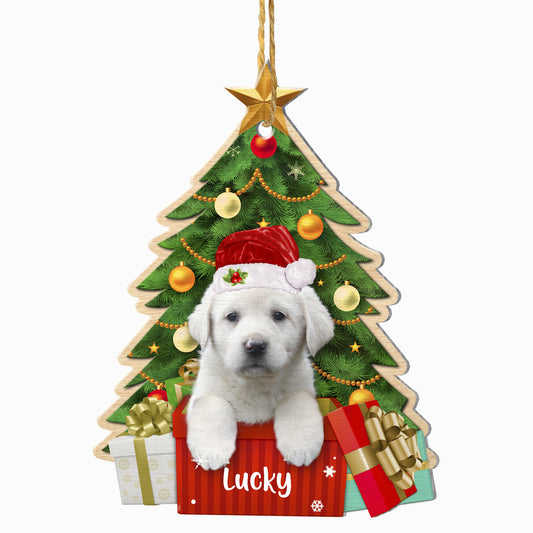 Personalized Great Pyrenees Christmas Tree Aluminum Ornament