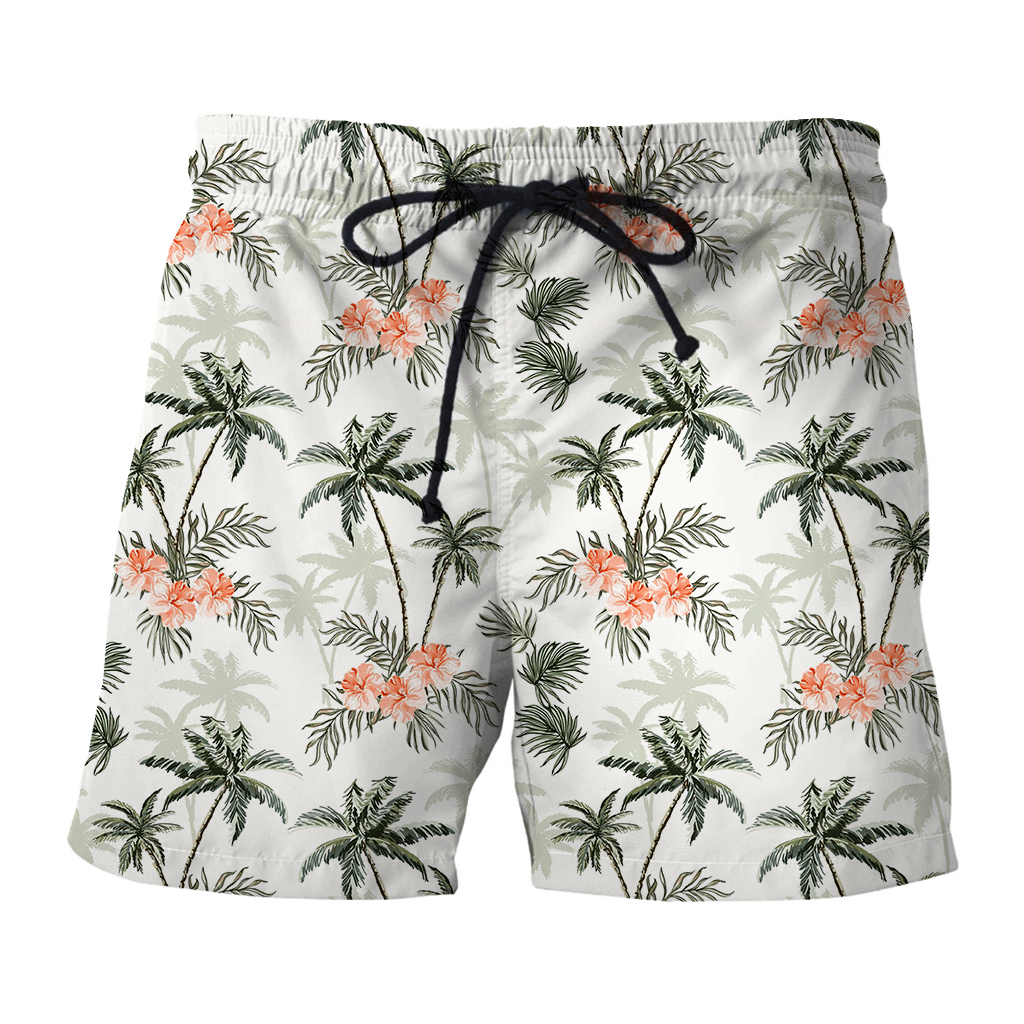 Coconut Palm Tropical Hawaiian Shorts