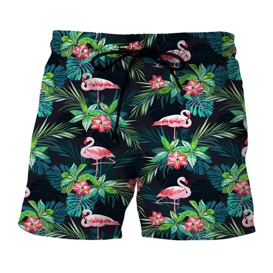 Flamingo Tropical Hawaiian Shorts
