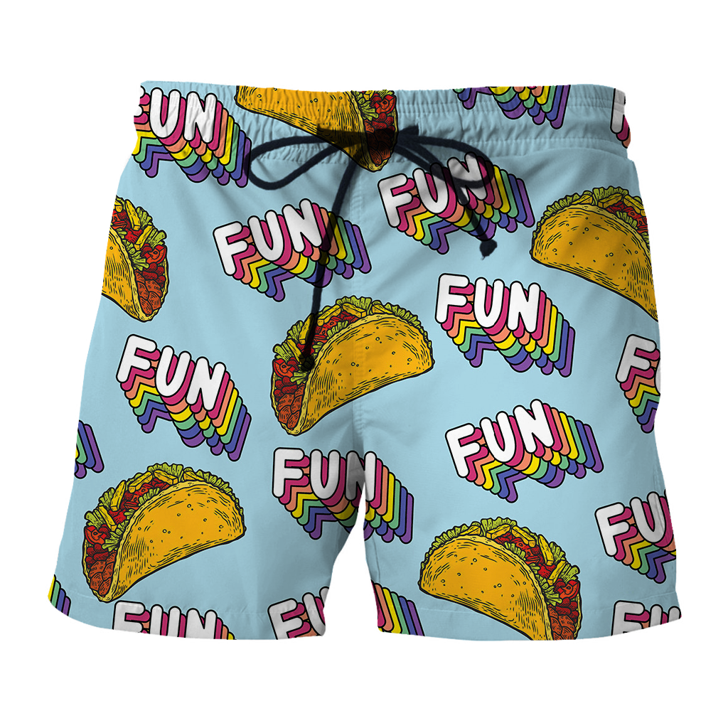 Fun Taco Taco Bell Hawaiian Shorts