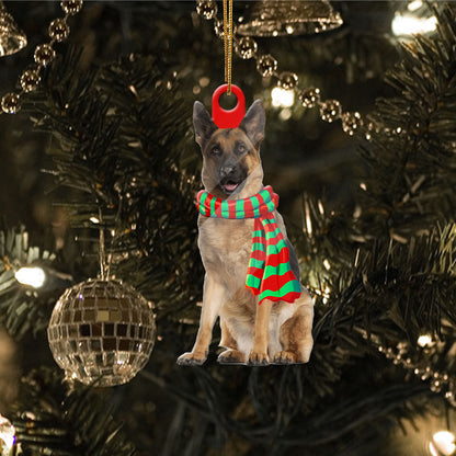 German Shepherd First Christmas Acrylic Ornament