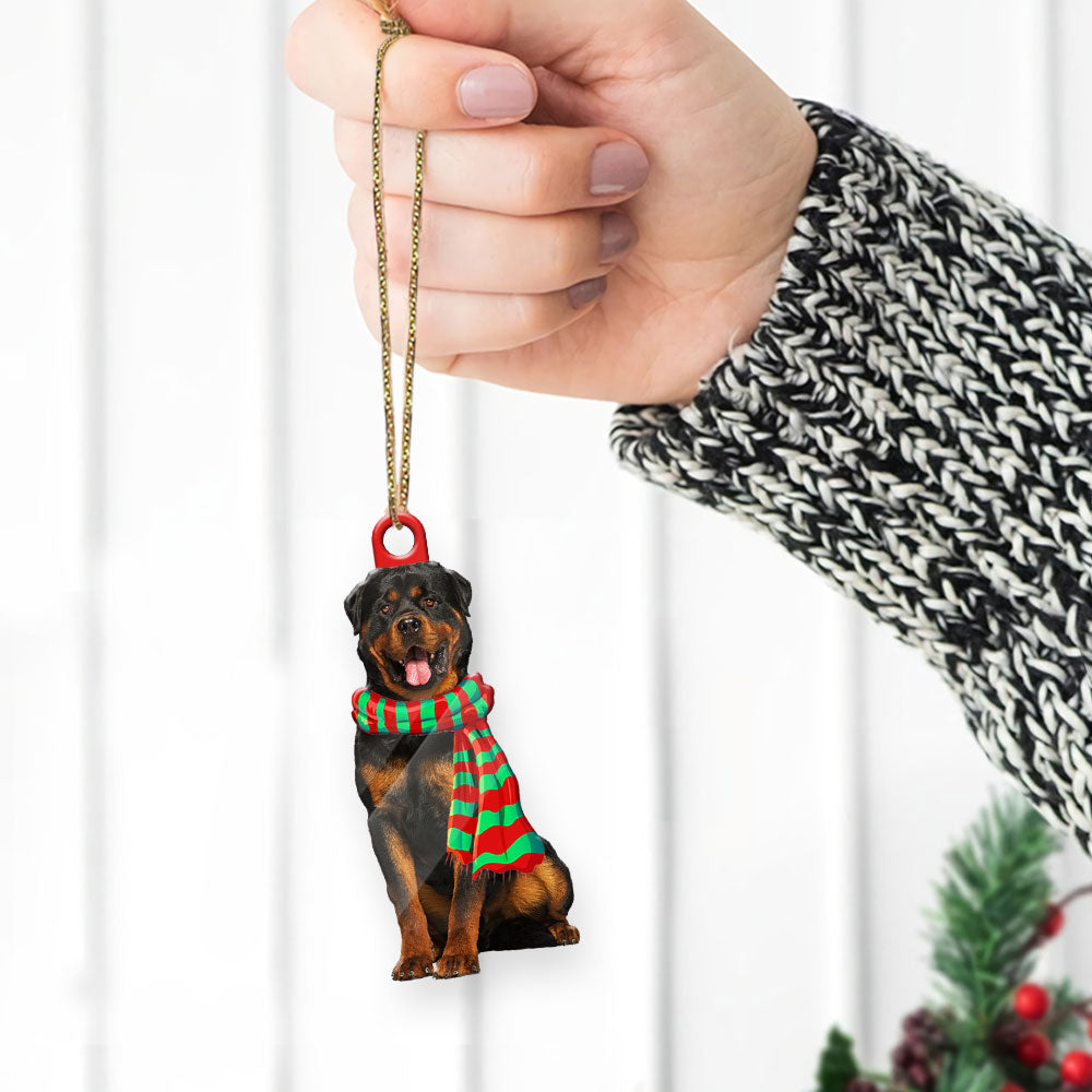 Rottweiler First Christmas Acrylic Ornament