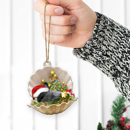 French Bulldog Sleeping Christmas Acrylic Ornament