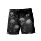 Black Skull Hawaiian Shorts