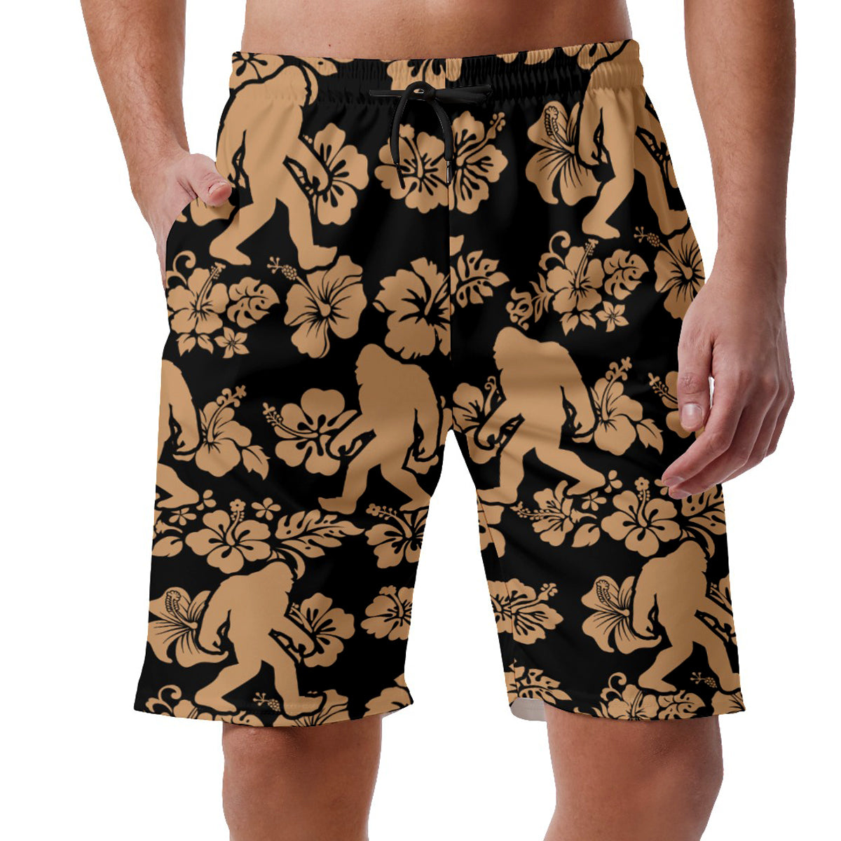 Floral Bigfoot Hawaiian Shorts