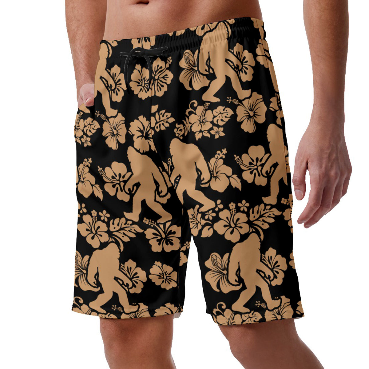 Floral Bigfoot Hawaiian Shorts