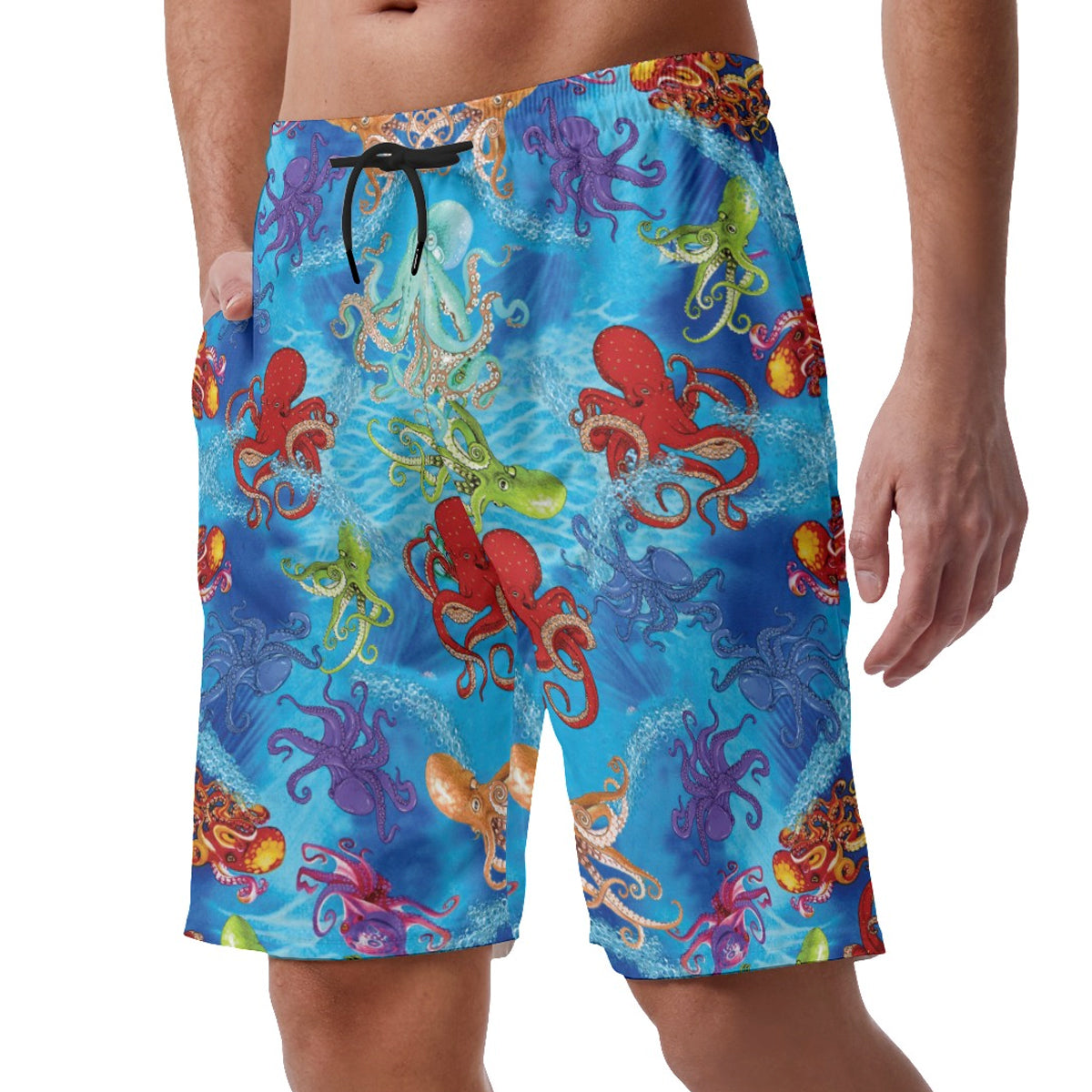 Colorful Octopus Hawaiian Shorts