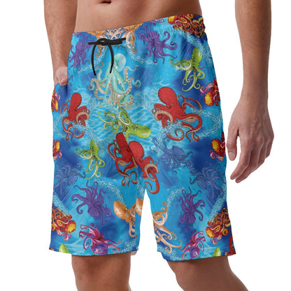 Colorful Octopus Hawaiian Shorts