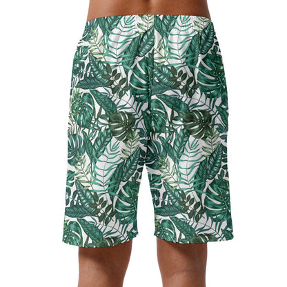 Exotic Leaves Summer Hawaiian Shorts