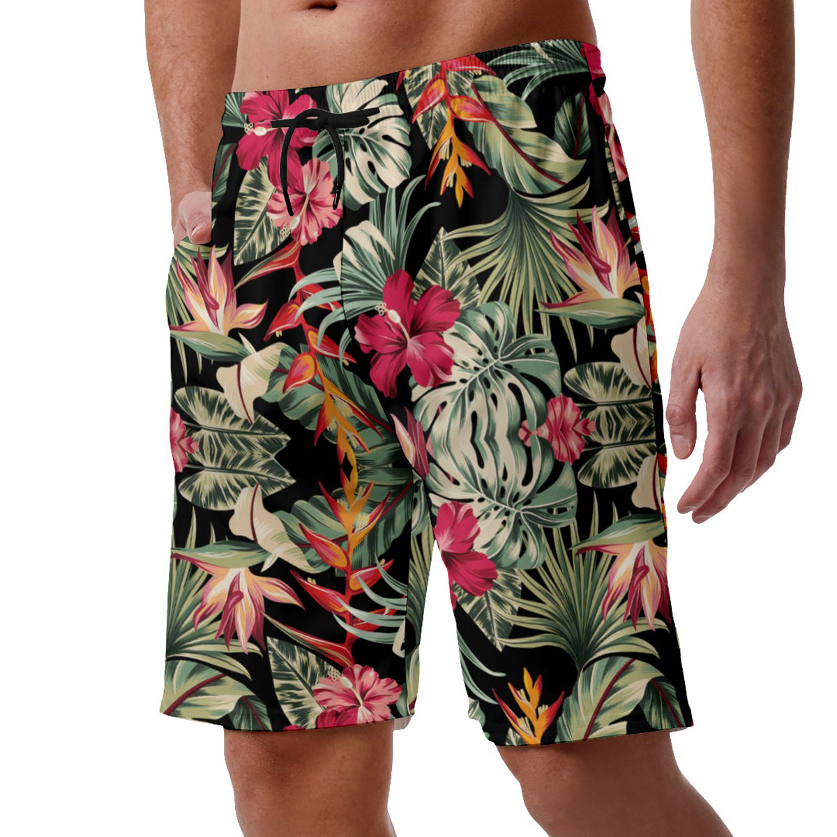 Hibiscus Plant Hawaiian Shorts