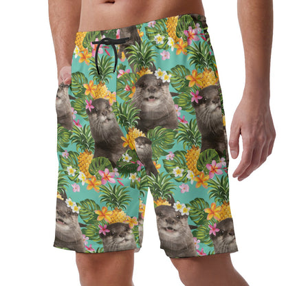 Otter Tropical Hawaiian Shorts